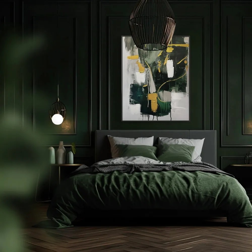 Obraz s ručne maľovanými prvkami 70x100 cm For – Styler