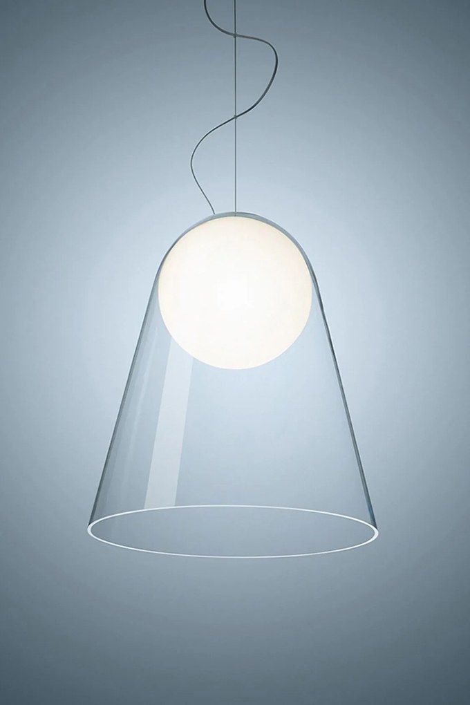Toolight - závesná sklenená lampa G9 25W APP1029-1CP, strieborná, OSW-09485