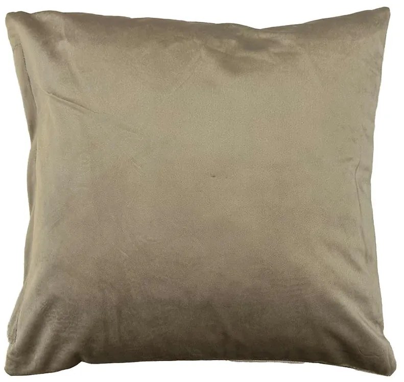 Obliečka Plain Velvet 40x40cm hnedá