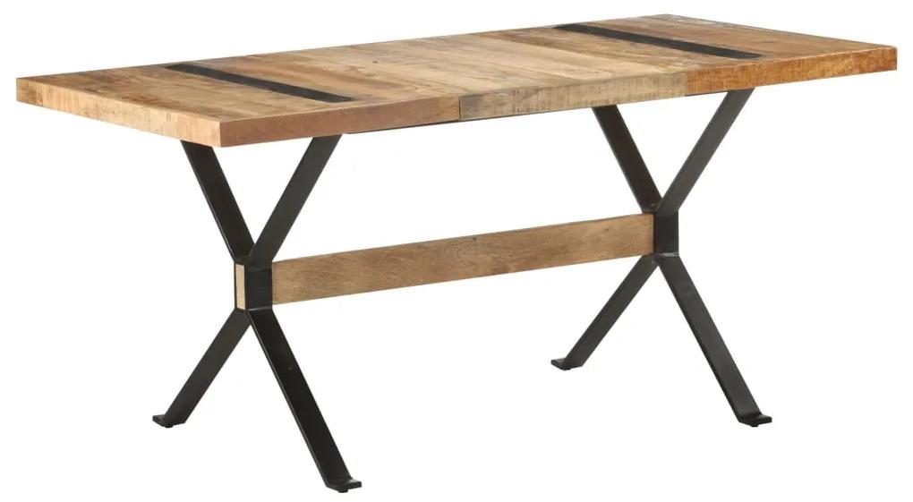 Jedálenský stôl 160x80x76 cm, surové mangové drevo