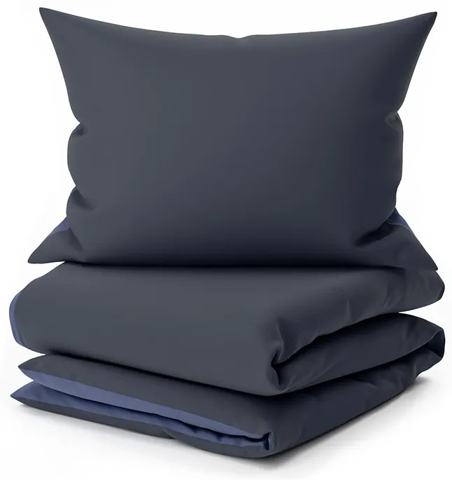 Bavlnené obliečky MONOCHROMATIC sivo-modré Rozmer obliečky: 70 x 90 cm | 140 x 200 cm