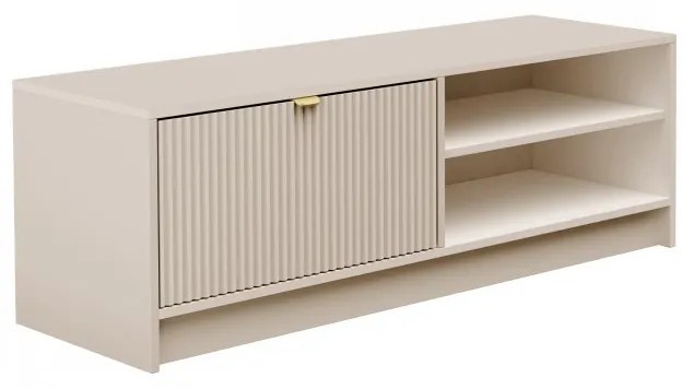 Tv stolík/skrinka Razimo 1K, Farby: Biely velvet