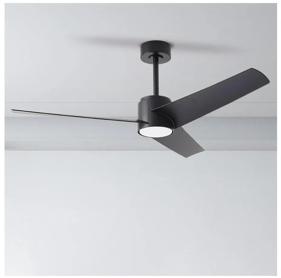 ZEVENTI - LED Stropný ventilátor ORVIETO LED/18W/230V Wi-Fi Tuya čierna + DO ZV0023