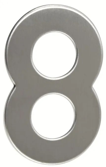 Domové číslo "8", RN.95L, nerez