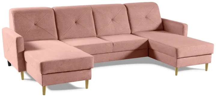 Sedacia súprava Scandi New U, ružová (diosa 60)