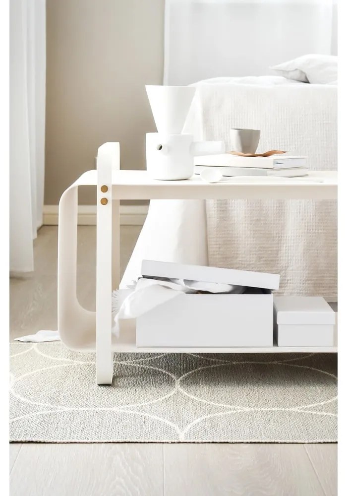 Krémový vnútorný a vonkajší koberec 70x100 cm Boo Linen – Pappelina