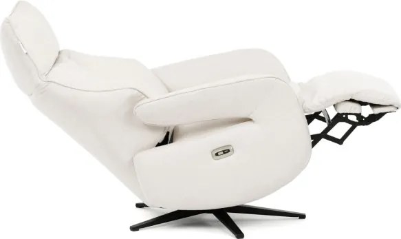 Polohovacie kreslo krémové, elektrické TV-B3973 CRM2