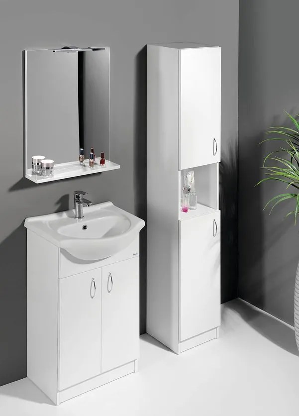 Aqualine SIMPLEX ECO 50 umývadlová skrinka vrátane umývadla 47x83, 5x29cm SIME500