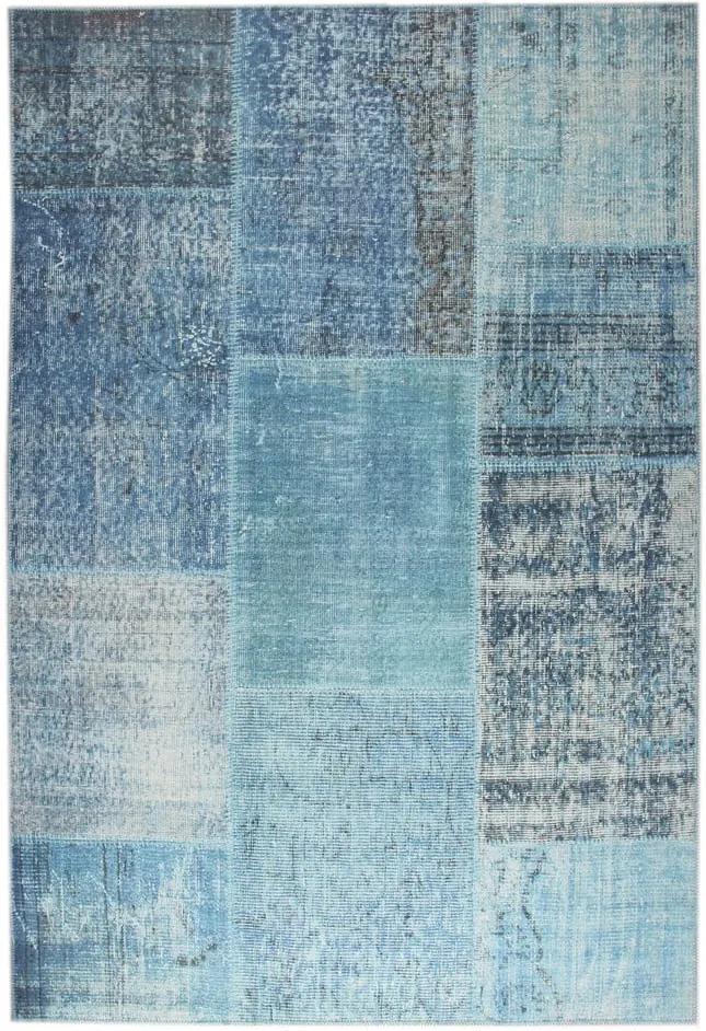 Modrý koberec Eko Rugs Oina, 75 x 300 cm