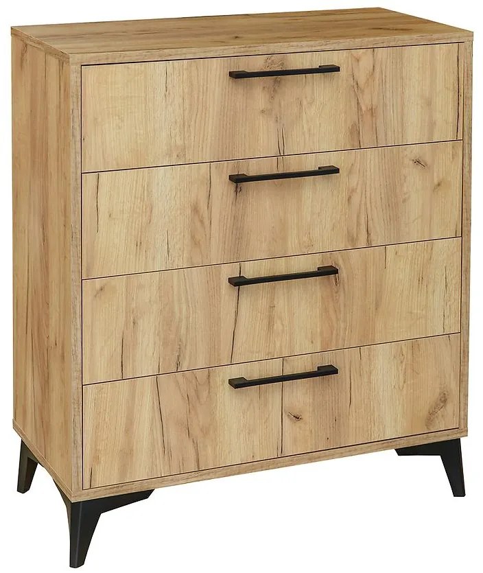 Komoda Paris  4s dub craft zlatý