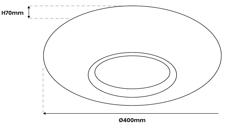 Stropné LED svietidlo Tokyo, 1x LED 24w, 3000-6000k, w/g, s ovládačom