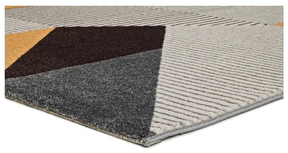 Oranžovo-sivý koberec Universal Gladys Duro, 80 × 150 cm