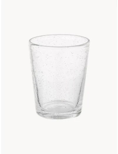 Ručne fúkané poháre na vodu Bubble, 4 ks