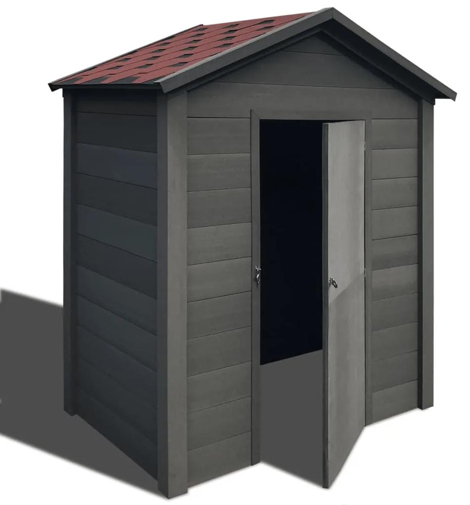 vidaXL Záhradný úložný domček/kôlňa z WPC, 178x118x237 cm, sivý