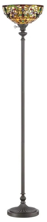 Elstead QZ-KAMI-UL - Stojacia lampa Tiffany KAMI 1xE27/100W/230V