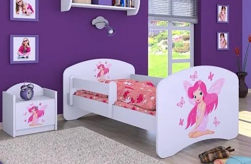 MAXMAX Detská posteľ bez šuplíku 140x70cm VÍLA A MOTÝLCI