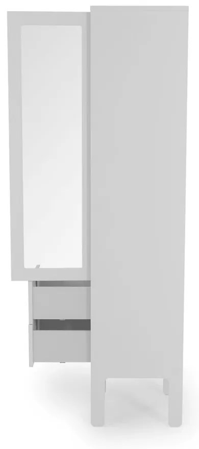 Biela vitrína Tenzo Uno, šírka 40 cm