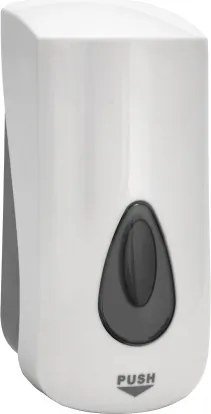 Bemeta Design Dávkovač mydla, 1000 ml, plast, biela - 121109036