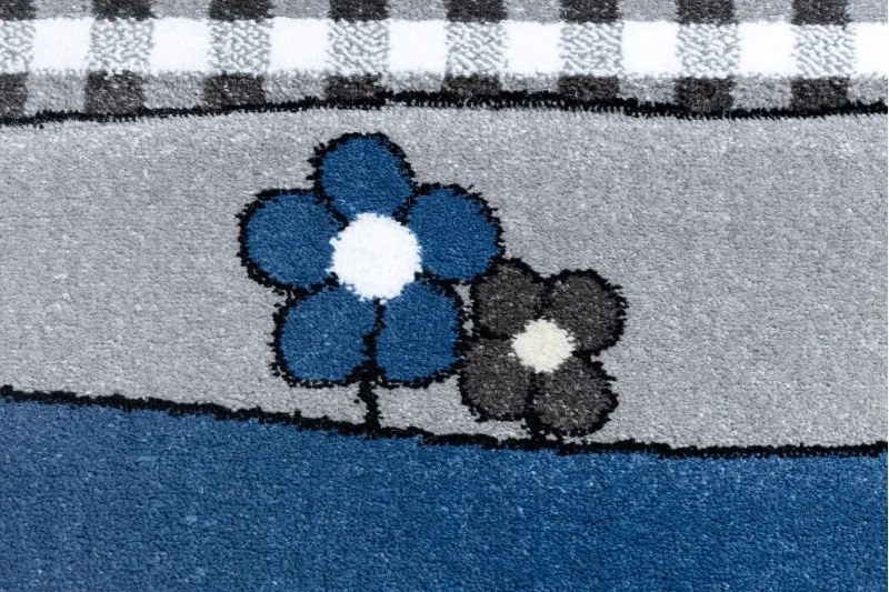 Dywany Łuszczów, Detský kusový koberec Petit Farm animals blue, 120x170, modrá, detská izba