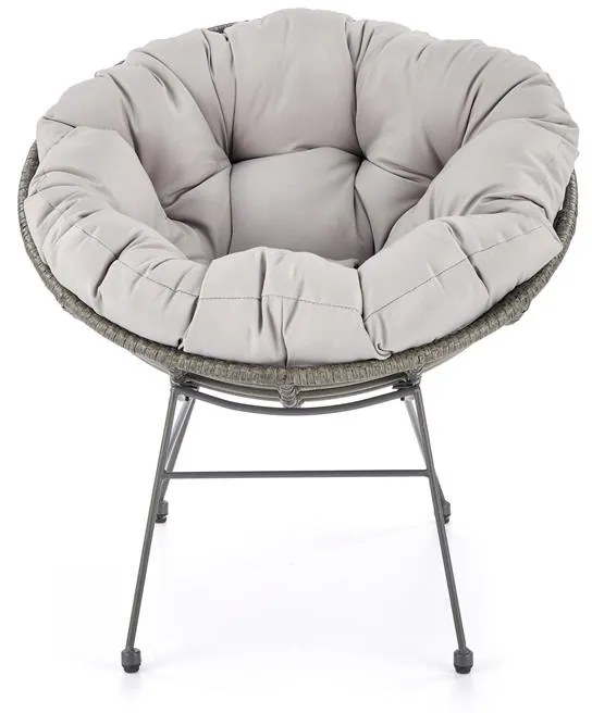ZÁHRADNÉ KRESLO MAREA ŠEDÉ