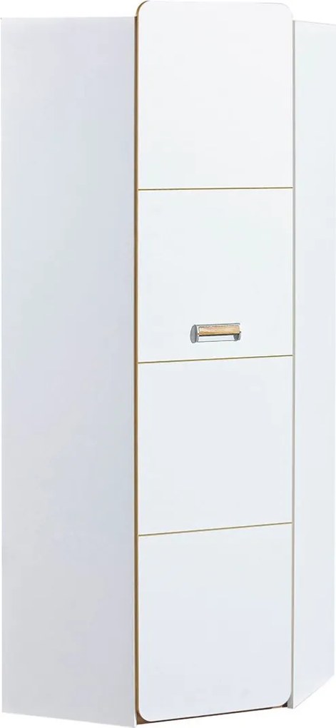 Rohová šatníková skriňa Lorento L14