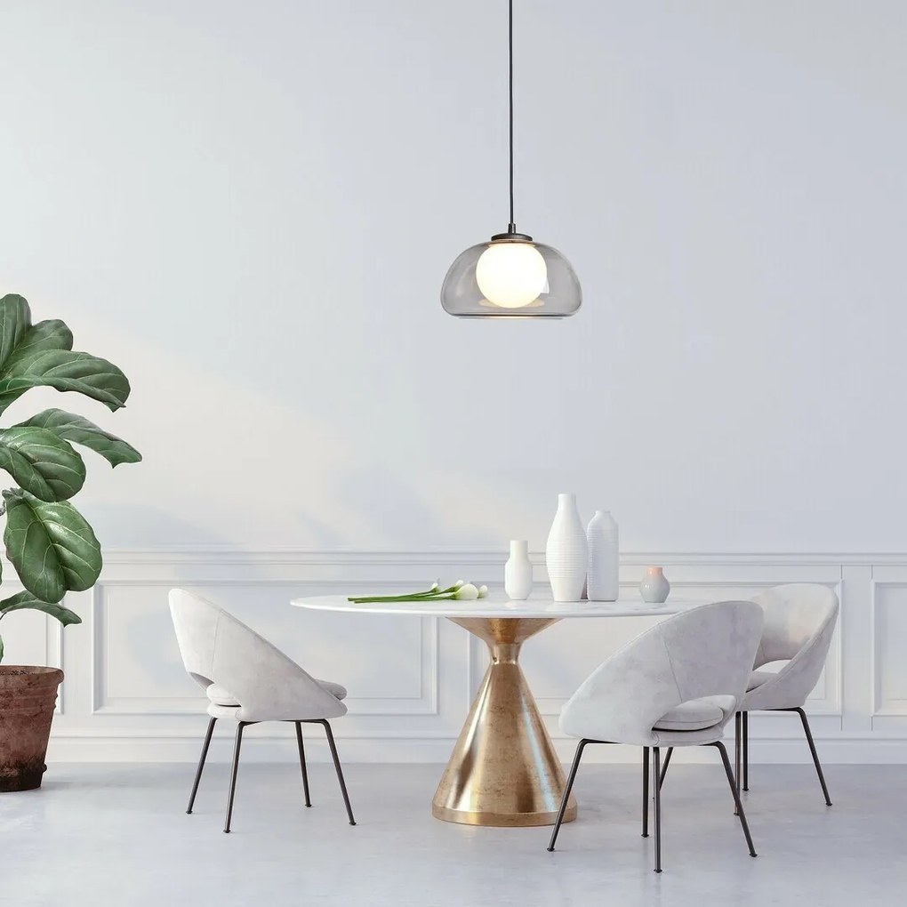 Rabalux 72275 moderný závesný luster Elowen, dymová, G9, 1x max. 5W