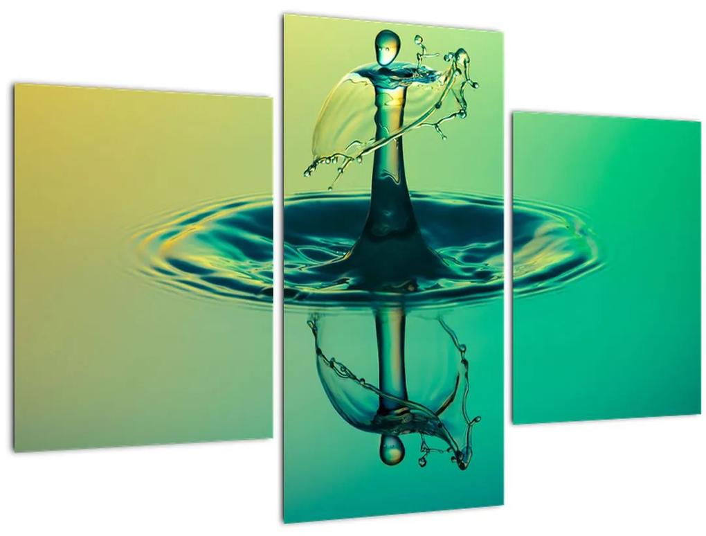Obraz kvapky vody (90x60 cm)