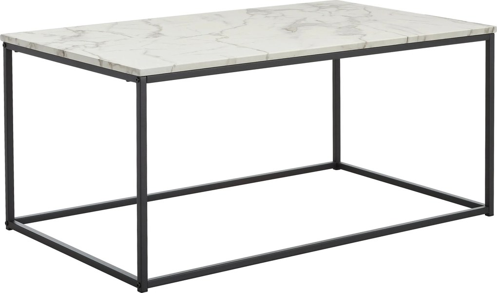 XXXLutz KONFERENČNÝ STOLÍK, čierna, biela, kov, kompozitné drevo, 100/60/45 cm MID.YOU - Stolíky do obývačky - 002798005801