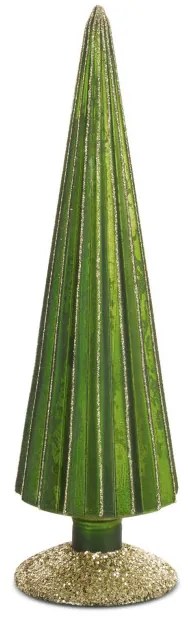 Vianočná dekorácia stromček FIG 164 A zelená / zlatá