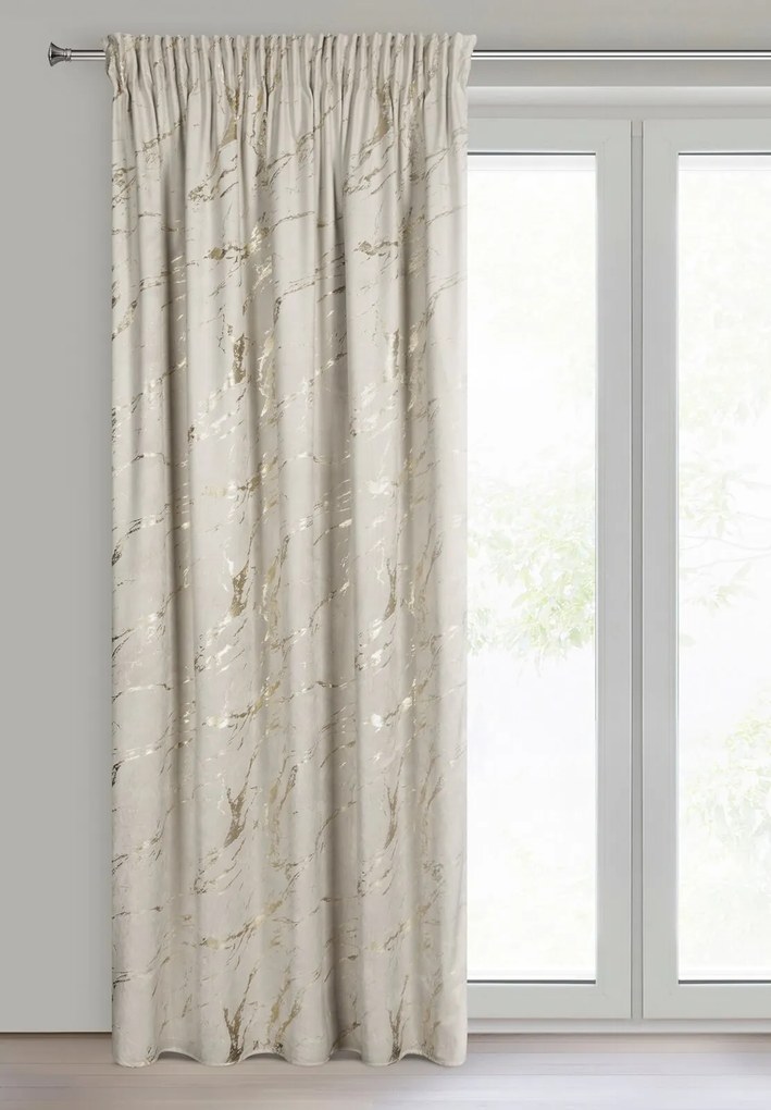 ZATEMŇOVACÍ ZÁVES NA PÁSKE MOLLY 140X270 CM VZOROVANÁ