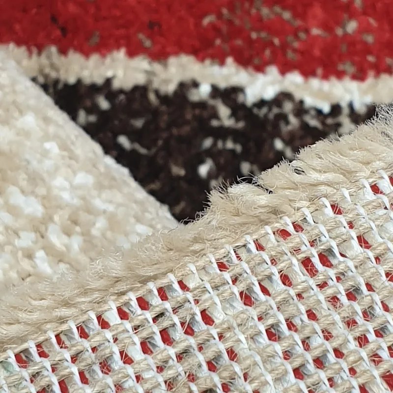 Spoltex, Kusový koberec Florentina 613-64 beige/red, 120x170, béžová, obývacia izba