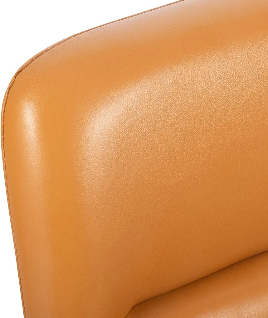 Kancelárska stolička Hilda pravá koža - hnedá