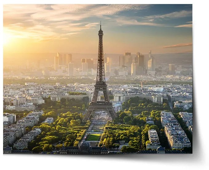 Sablio Plagát Paríž Eiffelova veža Skyline - 60x40 cm