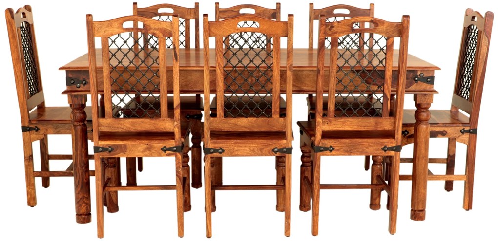 furniture-nabytek.cz - Jedálenský set pre 8 osôb Jali z indického masívu palisander