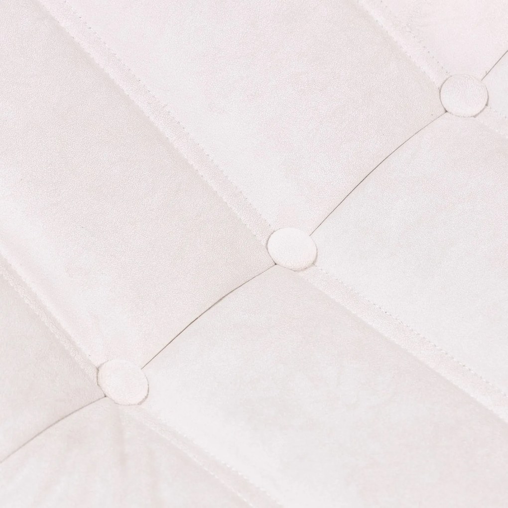 Čalouněný taburet Fugi světle béžový