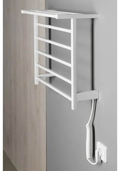 Sapho - Elektrický sušiak na uteráky ELZOR 60W/230V 47x50 cm matná biela