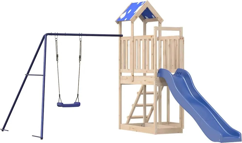 vidaXL Vonkajšia súprava na hranie masívna borovica