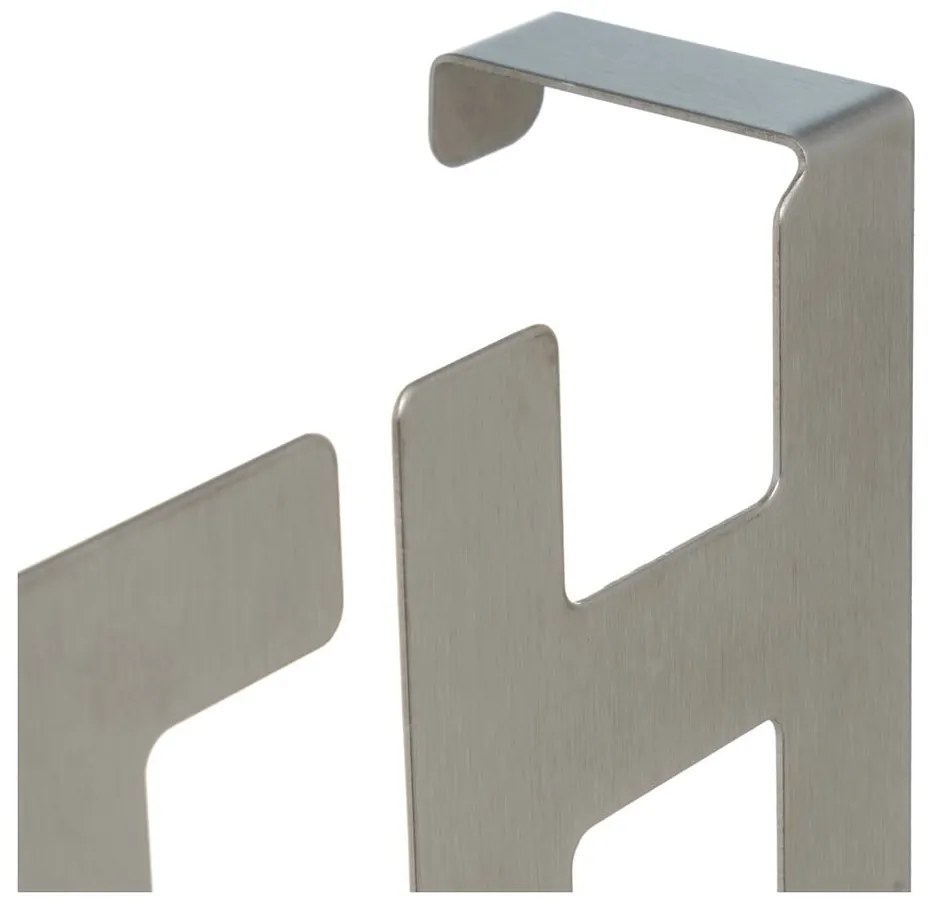 Kovový vešiak na dvere v matne striebornej farbe 32 cm Bath – Casa Selección