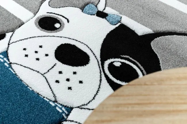 Koberec PETIT BULLDOG PES sivý
