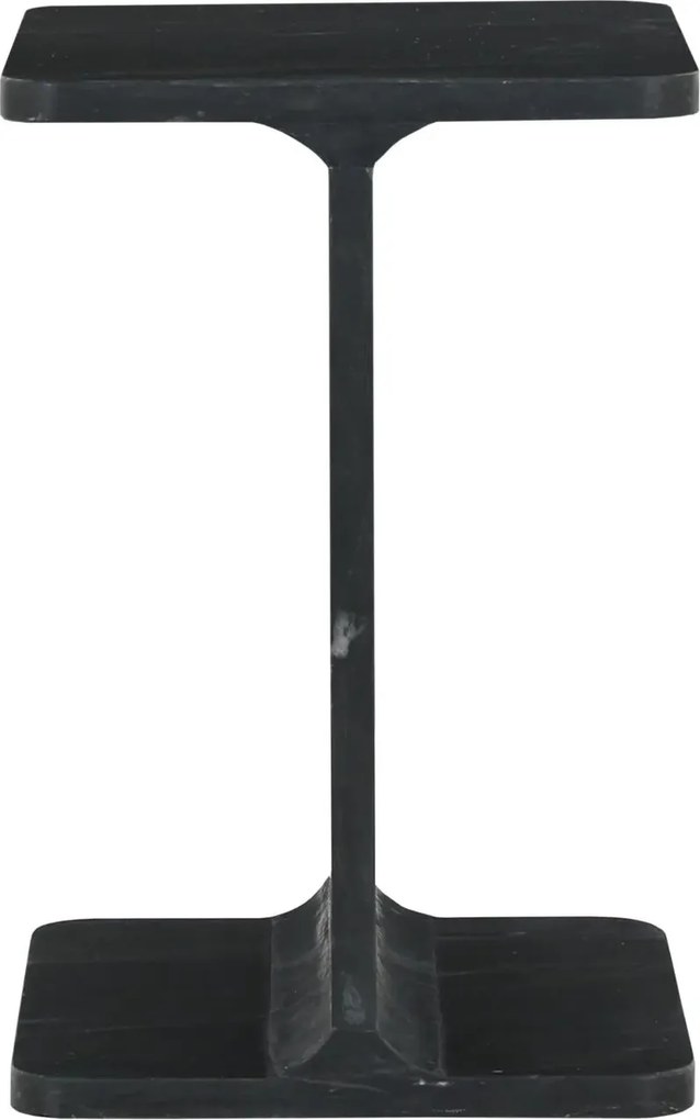 Odkladací stolík Avola 30 cm čierny mramor