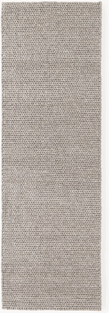 Ručne vyrobený vlnený behúň s vrúbkovanou štruktúrou Bruna