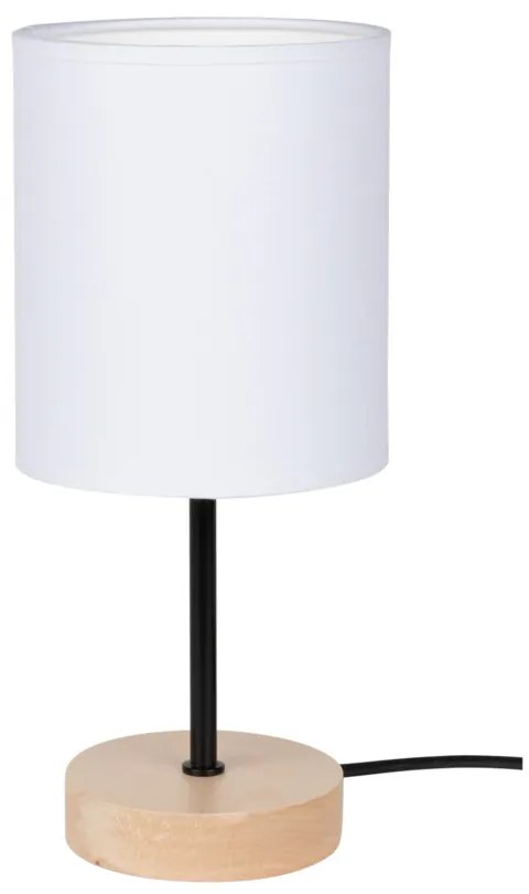 Stolná lampa Mila 1xE27 Max.25W Brezová / Čierna / Biela