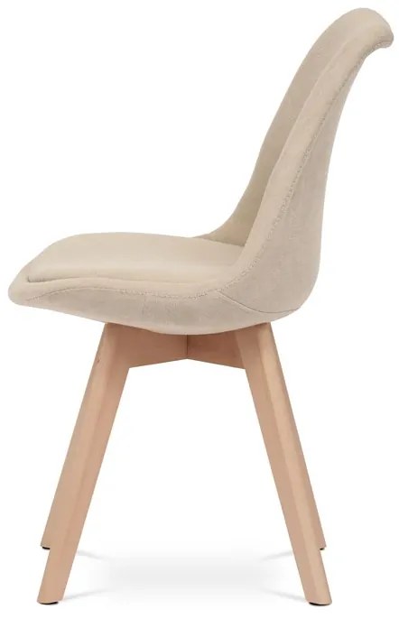 Autronic BONTEC Jedálenská stolička, hnedá, látka, CT-751 BR2 Farba: Béžová