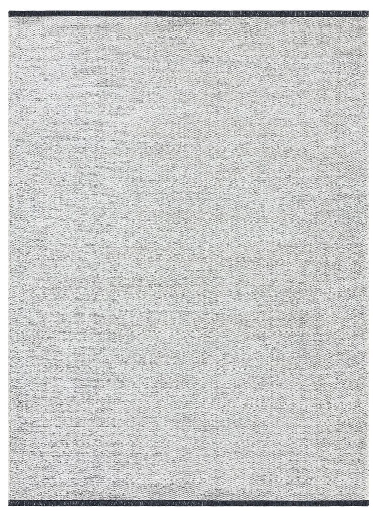 Koberec FLORENCE 24021 Jednofarebný, glamour, so strapcami, plocho tkaný, krémový