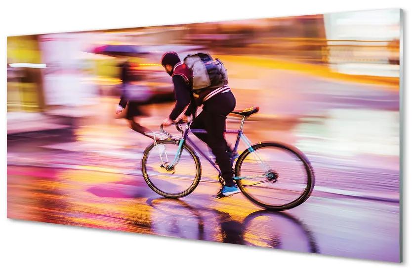 Obraz plexi Bike svetla muža 125x50 cm