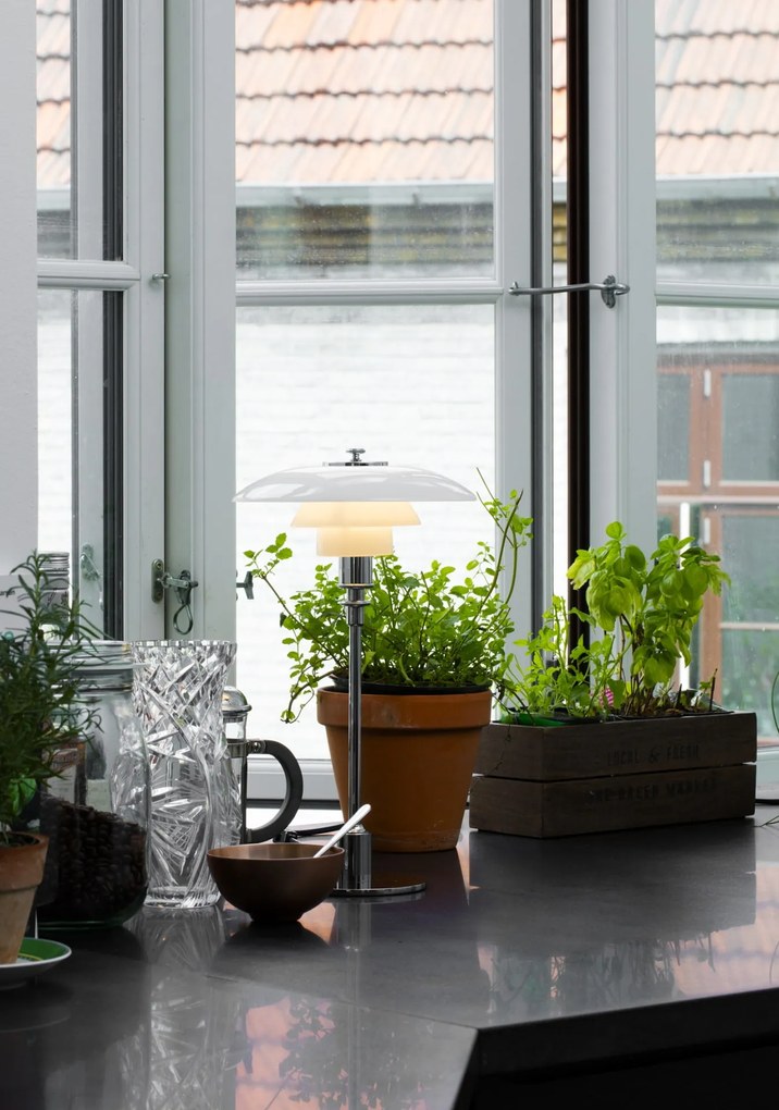 Louis Poulsen Stolná lampa PH 2/1 Chrome