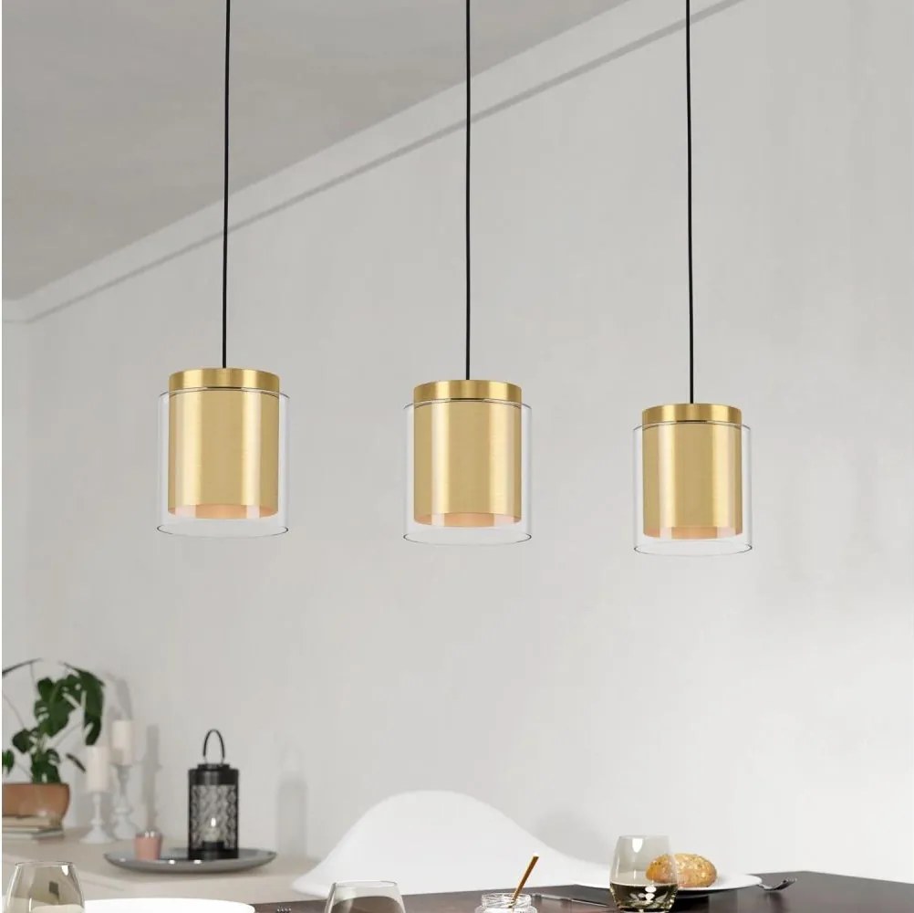 Eglo 99654 - Luster na lanku LAGUNITAS 3xE27/40W/230V