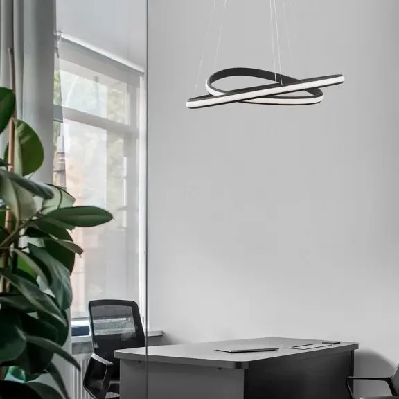 LED luster Aries 59 čierne
