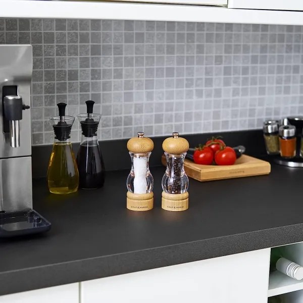 Cole&Mason - Sada mlynčekov na soľ a korenie BEECH 2 ks buk 16,5 cm