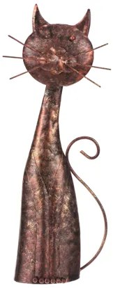 Kovová dekorácia mačka 30 cm